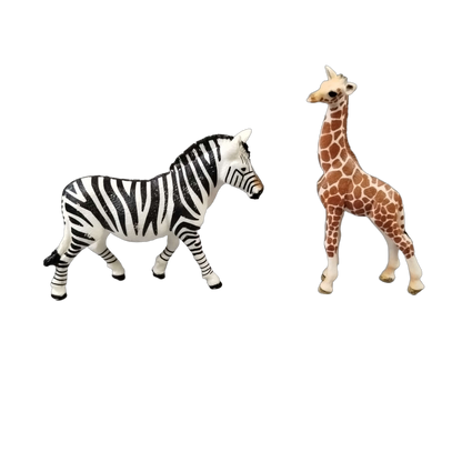 Schleich Tiere Bundle Löwe Giraffe Zebra Fuchs 7 Teile Tierfiguren