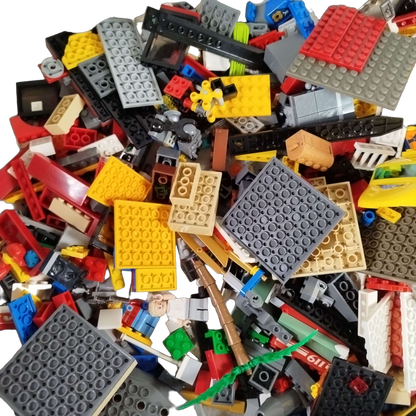 Konvolut LEGO ca. 1,2 kg Klemmbausteine & Minifiguren