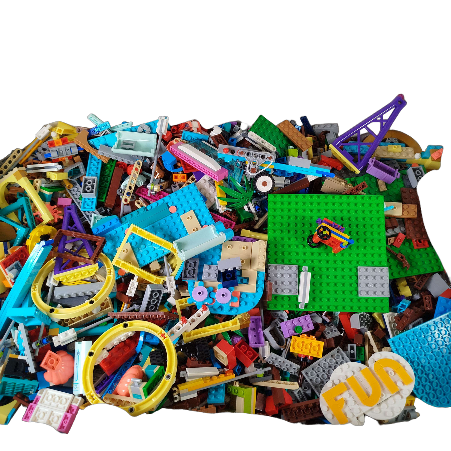 Konvolut LEGO Klemmbausteine & Grundplatten ca. 2,5 kg, ab 6 Jahre