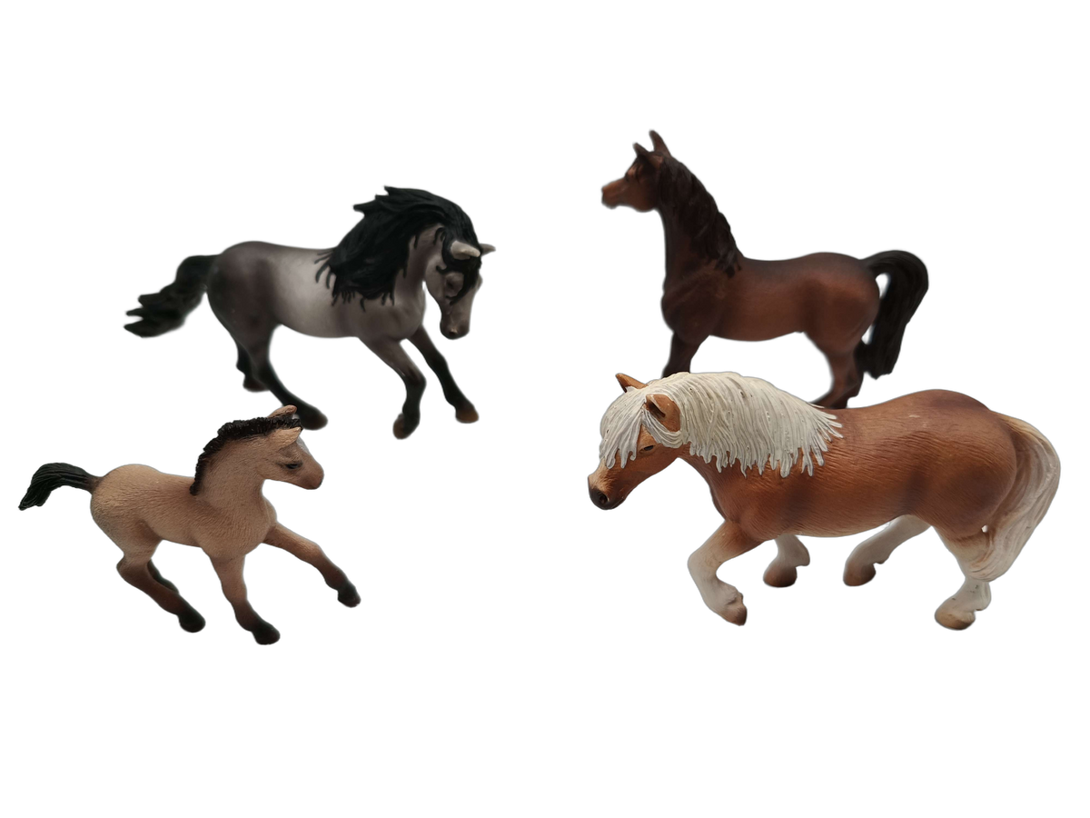 Schleich Tiere Bundle Pferde Mustang & Lipizzaner 5 Teile Figuren