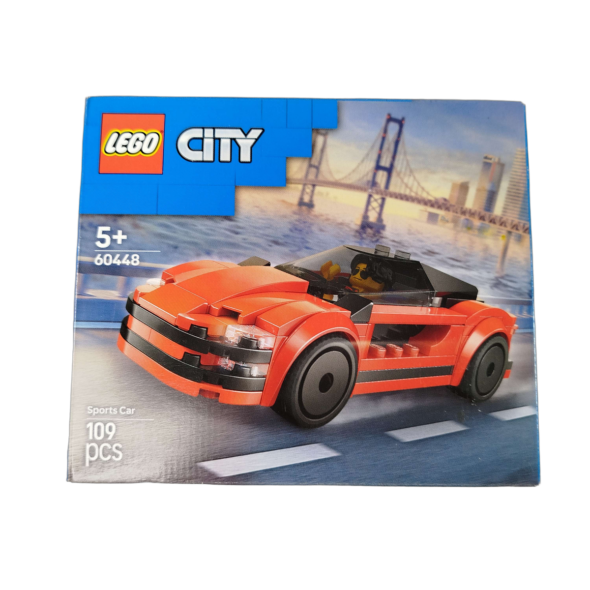 LEGO City Roter Sportwagen 60448 Bauset mit Zubehör, Neu