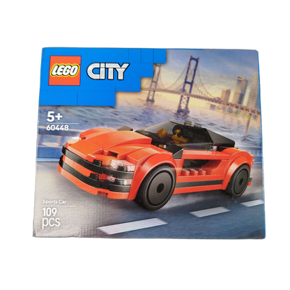 LEGO City Roter Sportwagen 60448 Bauset mit Zubehör, Neu