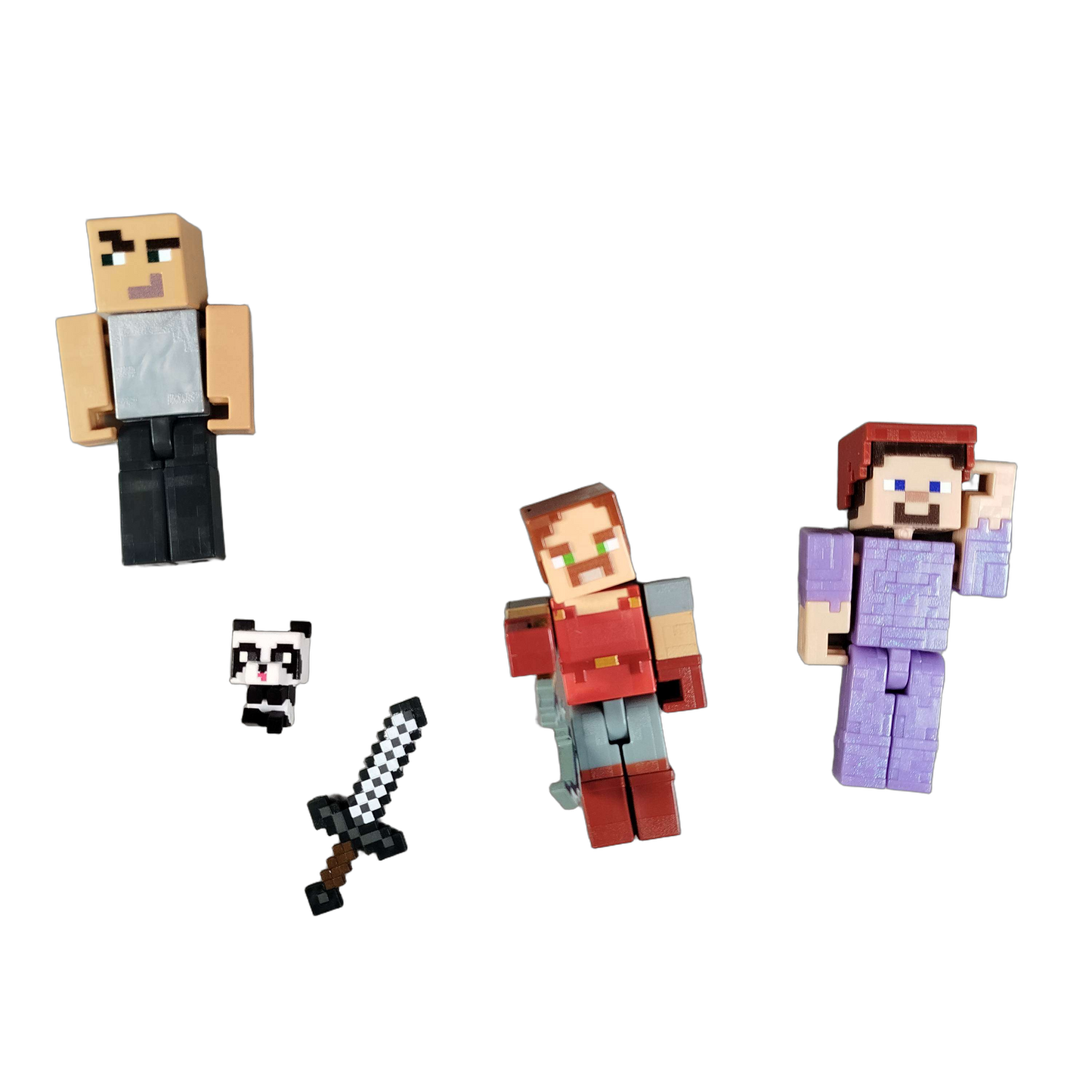 Mattel Bundle Minecraft Set von 5 Figuren & Zubehör