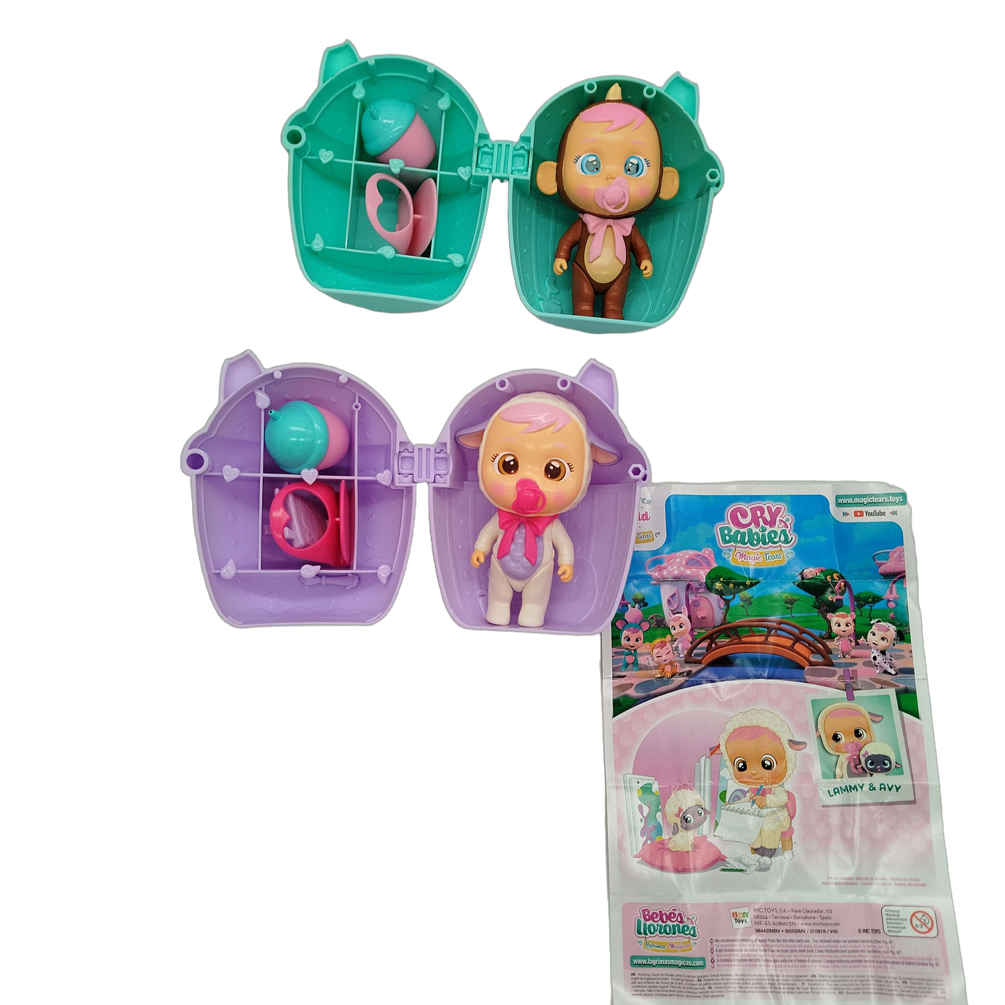 IMC Toys Bundle Cry Babies Magic Tears Lammy & Ivy Set von 2 Figuren