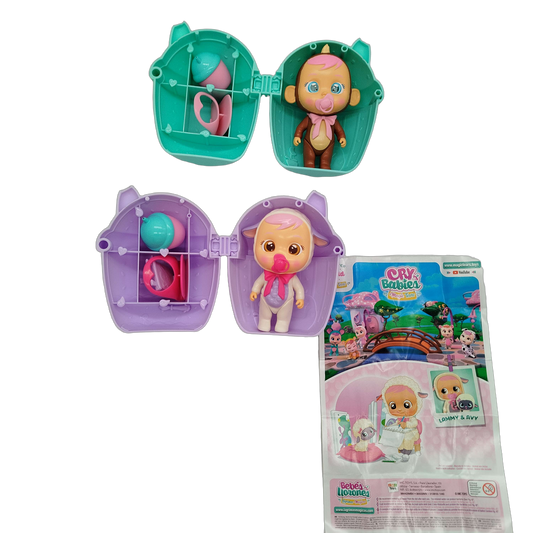 IMC Toys Bundle Cry Babies Magic Tears Lammy & Ivy Set von 2 Figuren