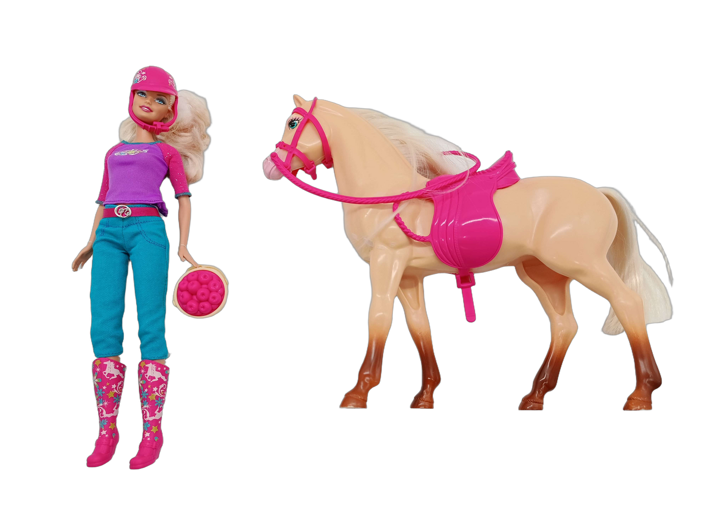 Mattel Bundle Reiten Set Puppe & Pferd mit Reitzubehör