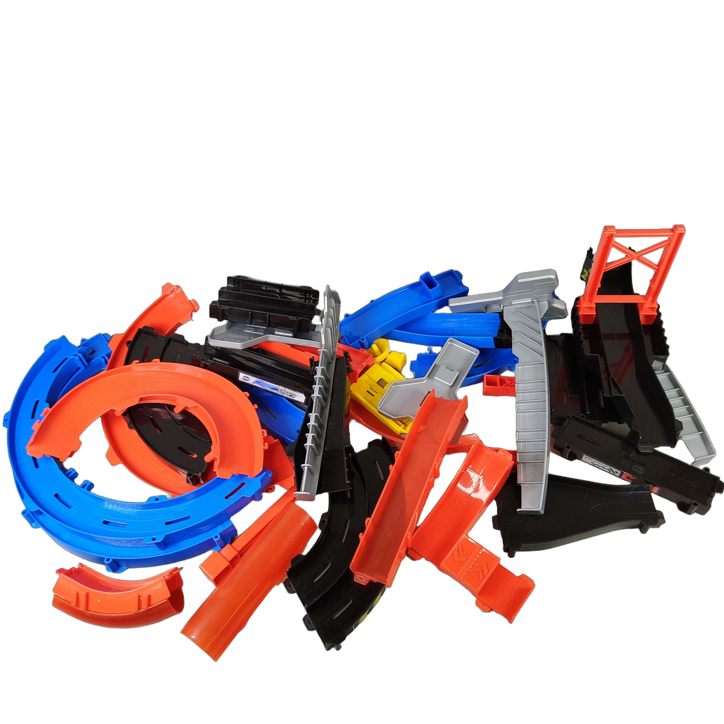 Hot Wheels Bundle Rennbahn großes Set Schienen, Kurven & Zubehör