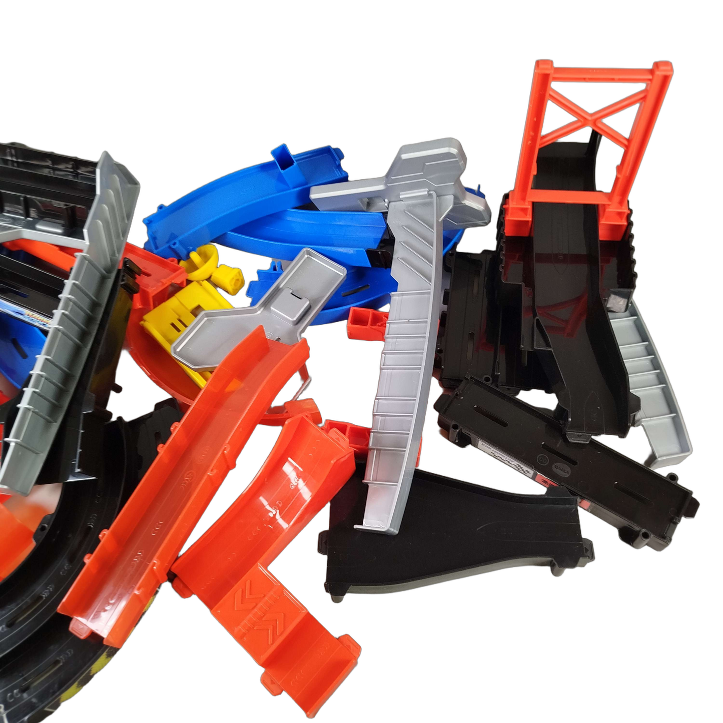 Hot Wheels Bundle Rennbahn großes Set Schienen, Kurven & Zubehör