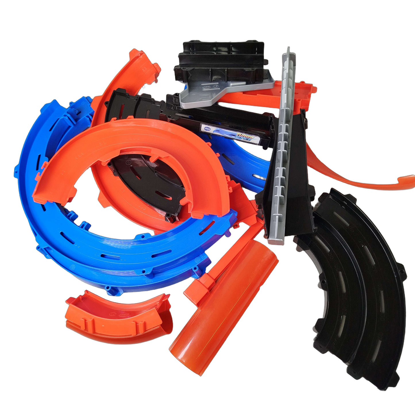 Hot Wheels Bundle Rennbahn großes Set Schienen, Kurven & Zubehör