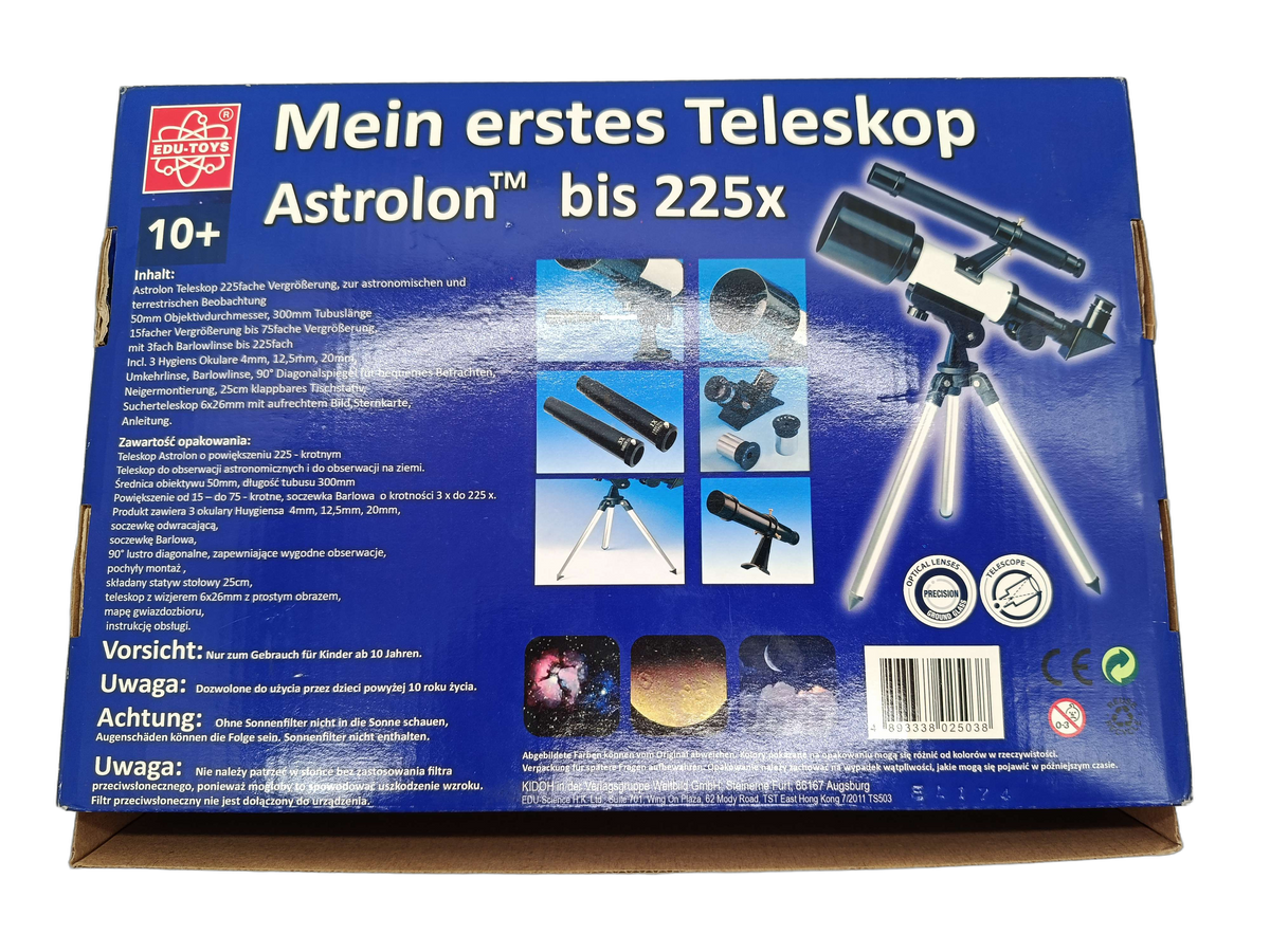 edu-toys Mein erstes Astrolon 225x T29011.1303 Teleskop