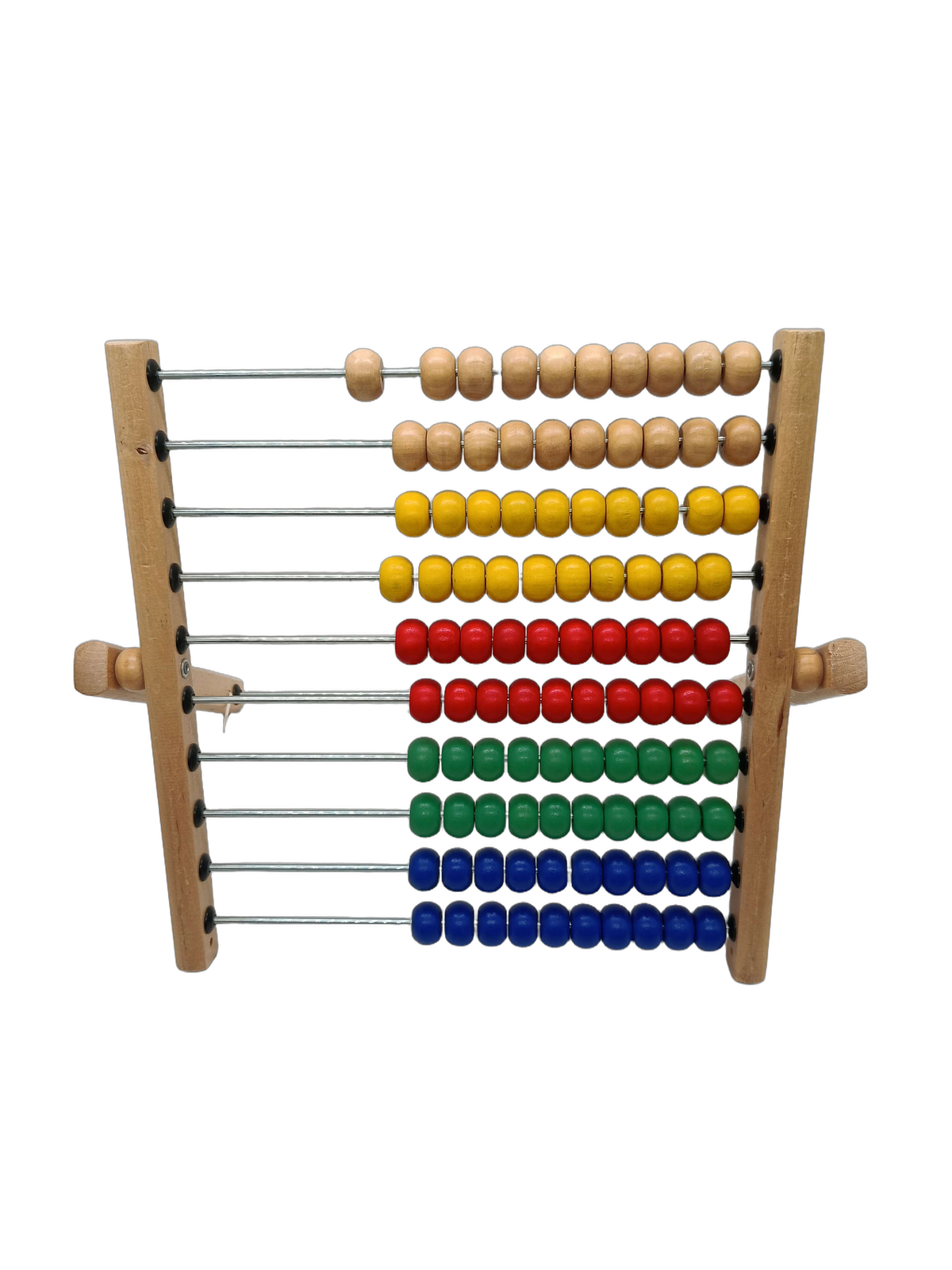 Bruder Holz-Abakus 10 Reihen Lernspiel & Rechenschieber Montessori