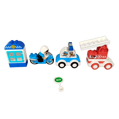 LEGO Bundle Duplo Set von 4 Polizei & Feuerwehr