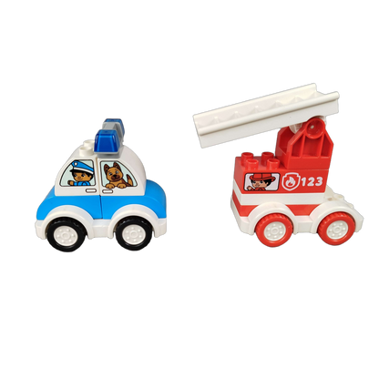 LEGO Bundle Duplo Set von 4 Polizei & Feuerwehr