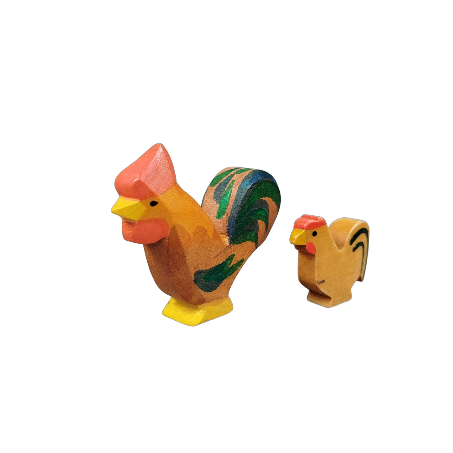 Ostheimer Bundle 2x Hahn & Henne Holzfiguren
