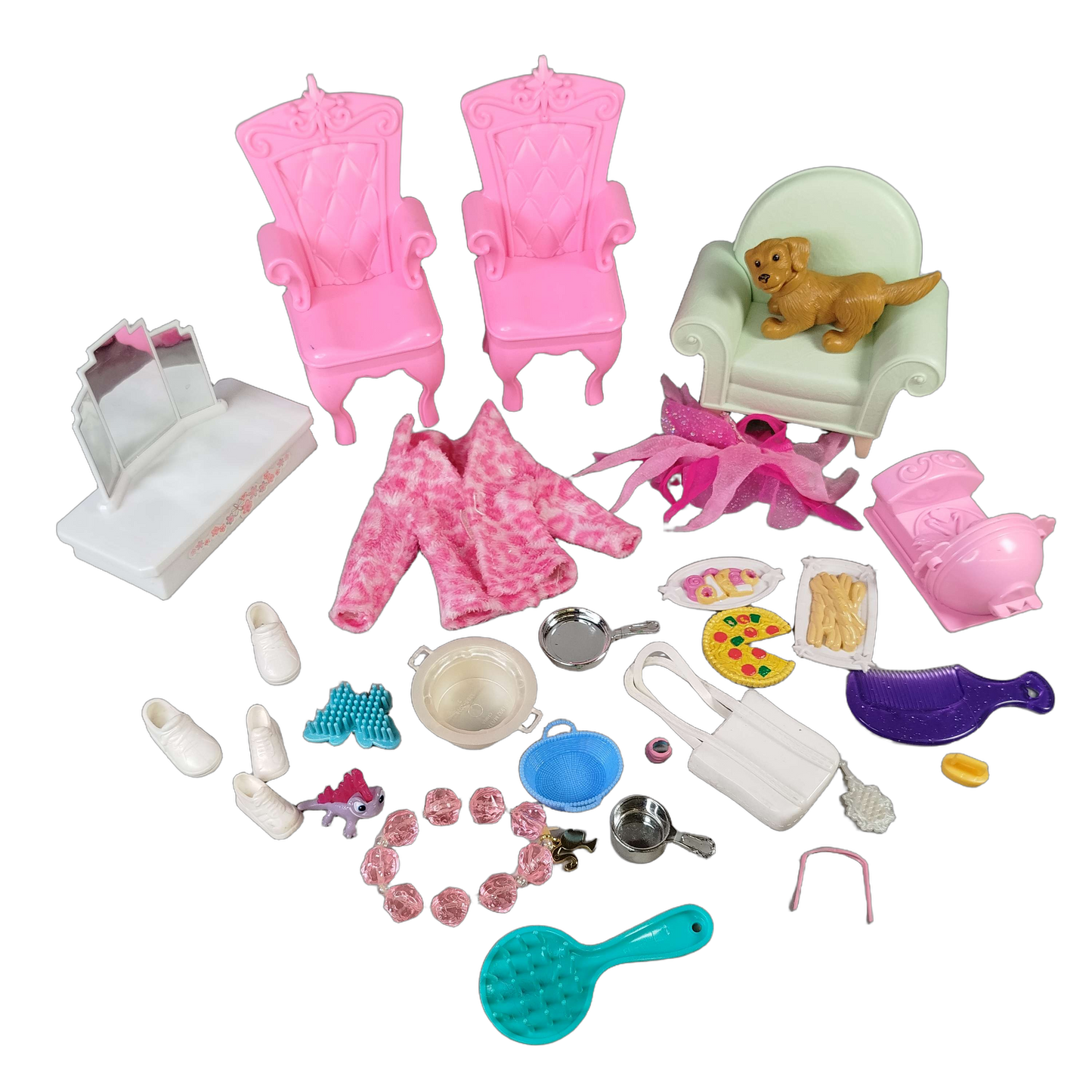 Barbie Bundle Schneewittchen Set von 4 Modepuppen & Pferd