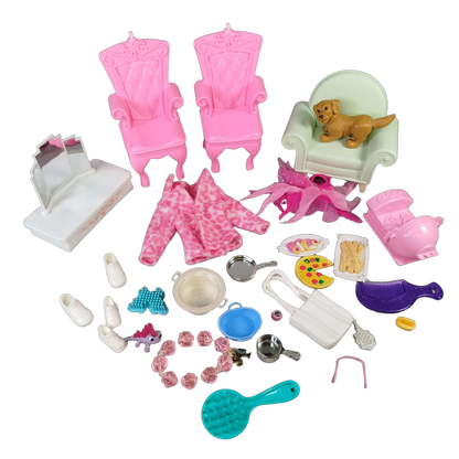 Barbie Bundle Schneewittchen Set von 4 Modepuppen & Pferd