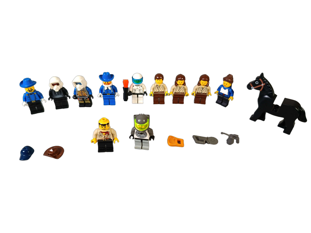 LEGO Bundle Set von 11 Minifiguren Ritter, Raumfahrer, Cowboy