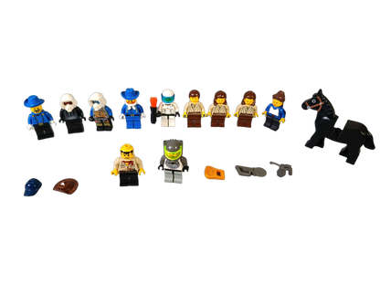 LEGO Bundle Set von 11 Minifiguren Ritter, Raumfahrer, Cowboy
