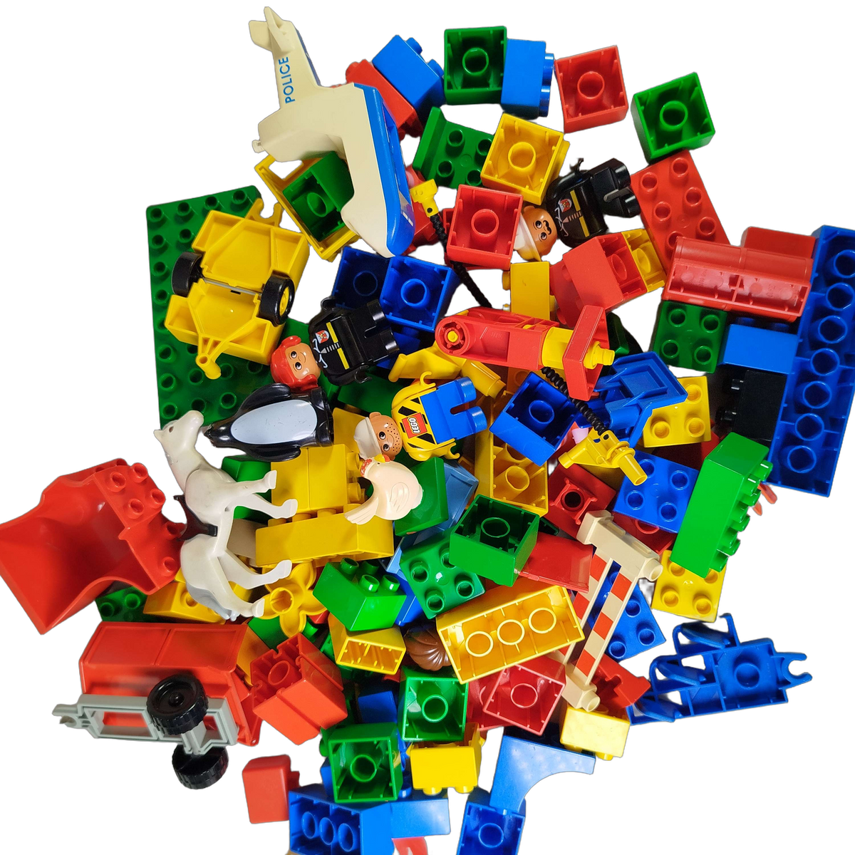 Konvolut LEGO Duplo ca. 2,4 kg Bausteine & Figuren, ab 2 3 4 Jahre