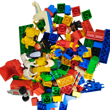 Konvolut LEGO Duplo ca. 2,4 kg Bausteine & Figuren, ab 2 3 4 Jahre