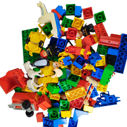Konvolut LEGO Duplo ca. 2,4 kg Bausteine & Figuren, ab 2 3 4 Jahre