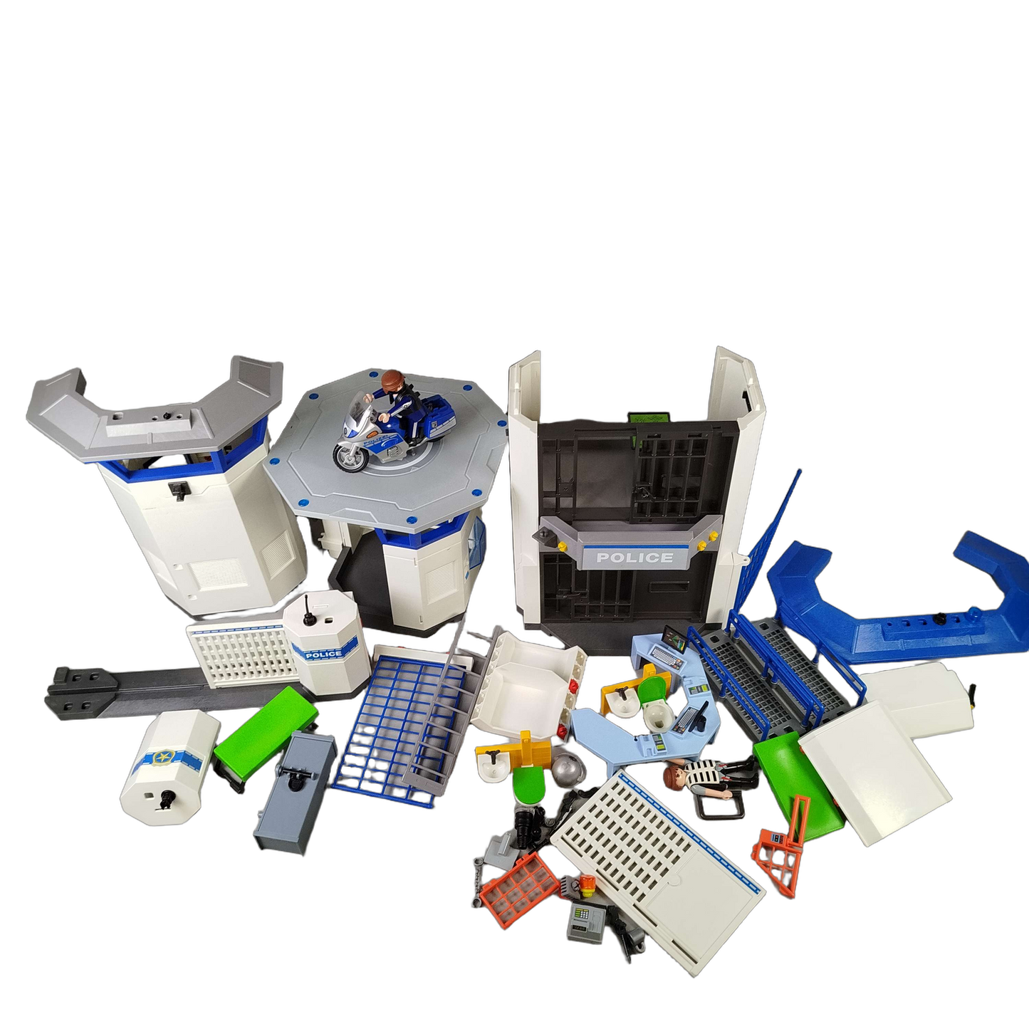 Playmobil Polizei-Kommandozentrale mit Gefängnis 6919 Polizeistation