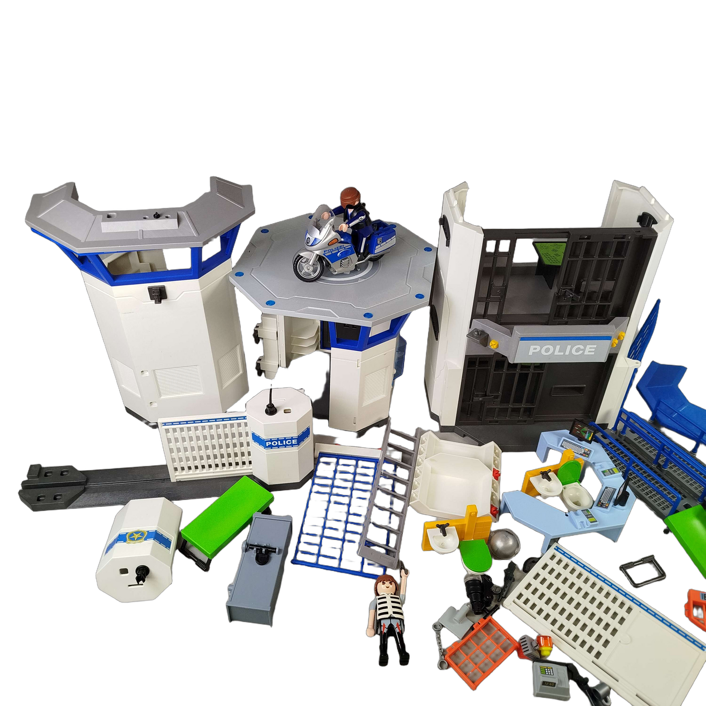 Playmobil Polizei-Kommandozentrale mit Gefängnis 6919 Polizeistation
