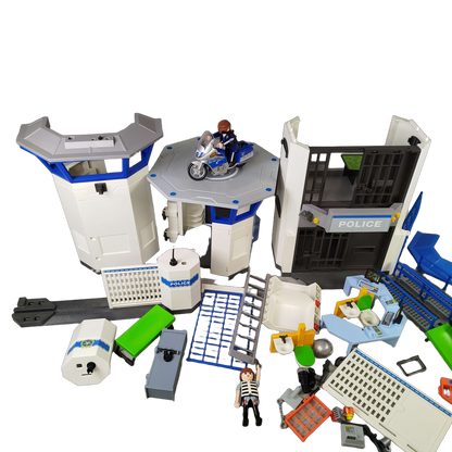 Playmobil Polizei-Kommandozentrale mit Gefängnis 6919 Polizeistation
