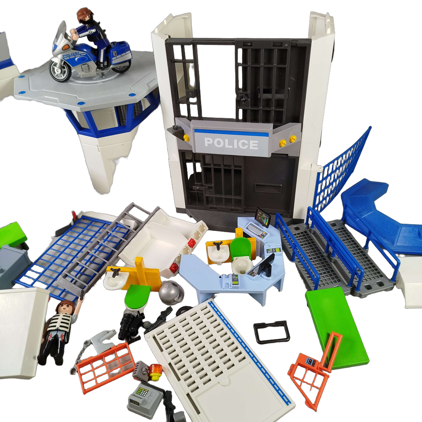 Playmobil Polizei-Kommandozentrale mit Gefängnis 6919 Polizeistation