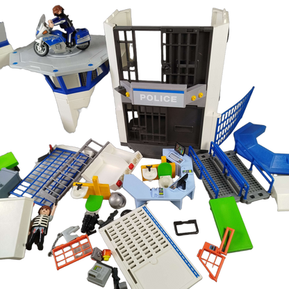 Playmobil Polizei-Kommandozentrale mit Gefängnis 6919 Polizeistation