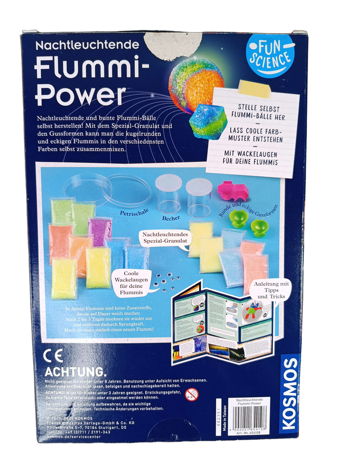KOSMOS Nachtleuchtende Flummi-Power 654168 Experimentierset