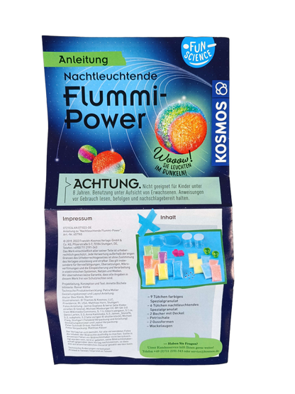 KOSMOS Nachtleuchtende Flummi-Power 654168 Experimentierset