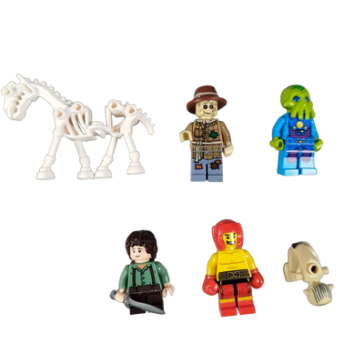 LEGO Bundle Minifiguren Set Dino & Skelettpferd