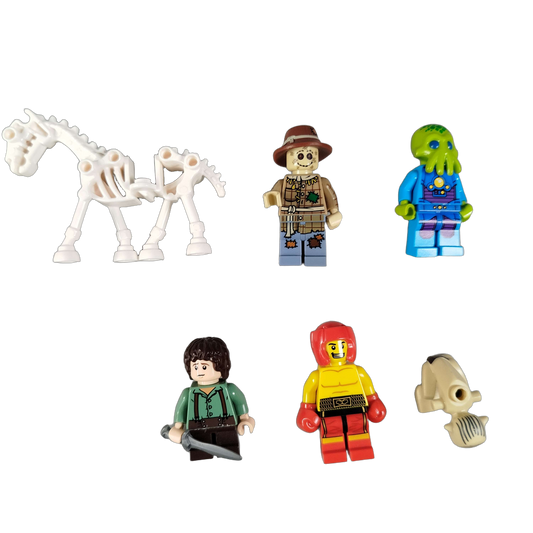 LEGO Bundle Minifiguren Set Dino & Skelettpferd