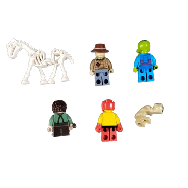 LEGO Bundle Minifiguren Set Dino & Skelettpferd