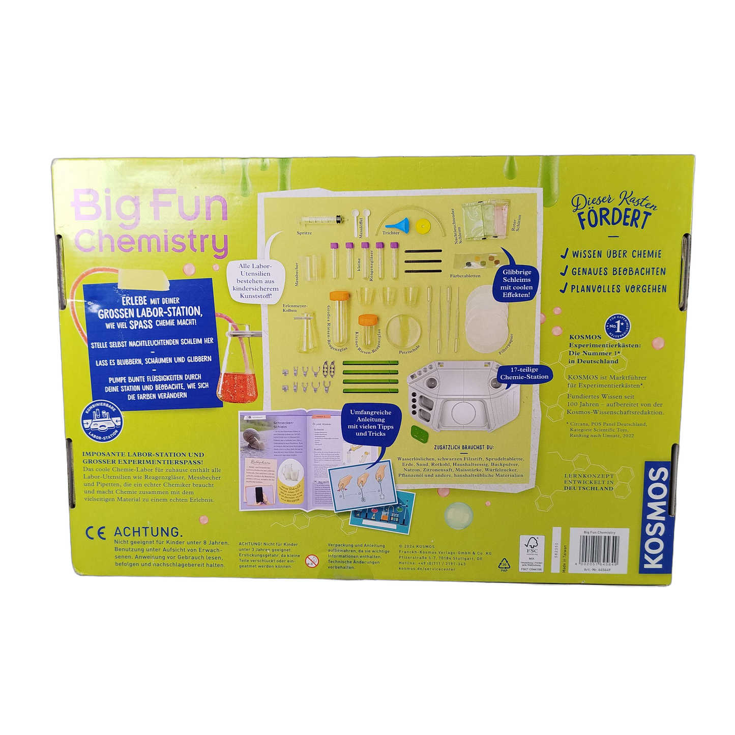 KOSMOS Big Fun Chemistry 604507 Experimentierset, neuwertig
