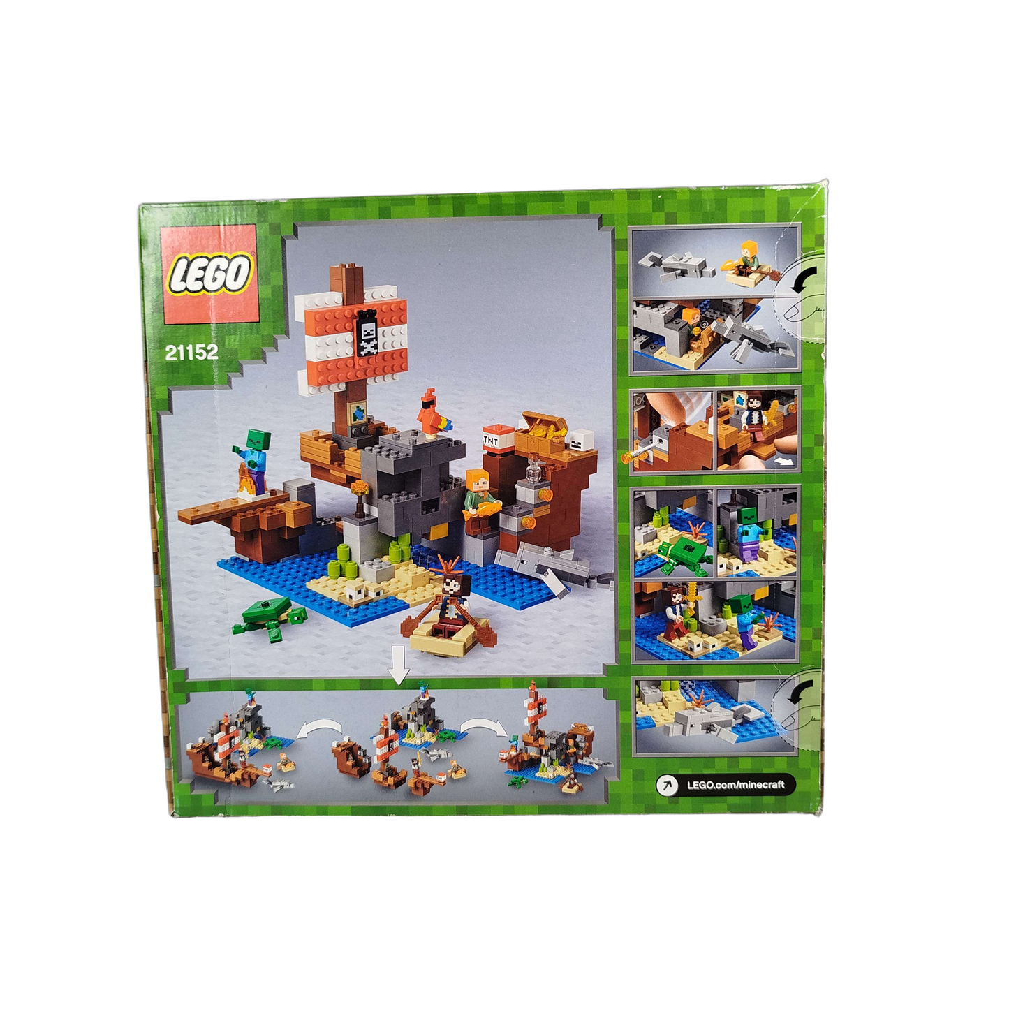 LEGO Minecraft 21152 Bauset Piratenschiff, Neu