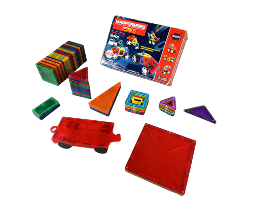 Magformers WOW Magnetbaukasten Fahrzeug 16-teilig