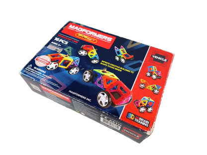 Magformers WOW Magnetbaukasten Fahrzeug 16-teilig