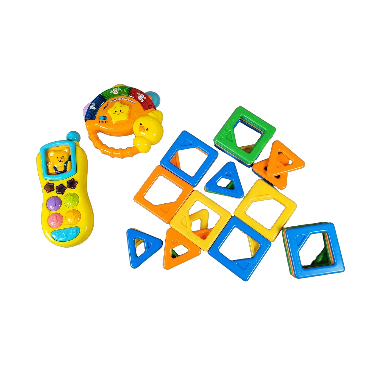 VTech Bundle großes Set Tamburin, Telefon & Magnetbausteine