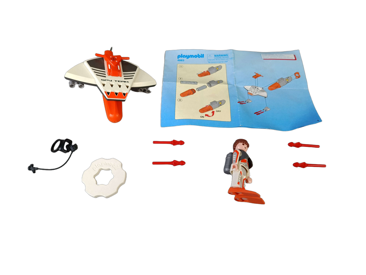 Playmobil Bundle Top Agents & Feuerwehr 4883 Set von 2 Figuren