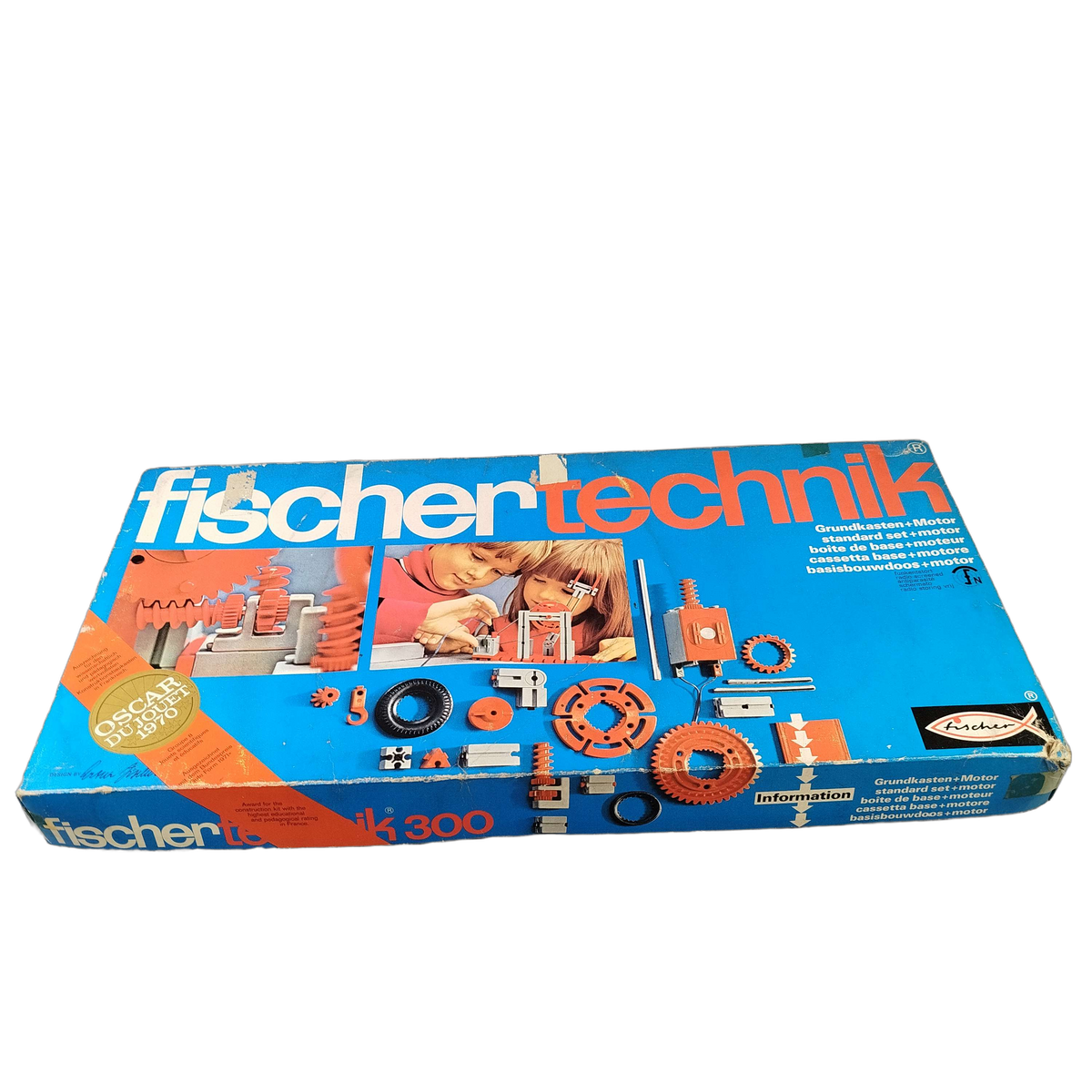 Fischertechnik 300 Grundkasten + Motor Baukasten, ab 6 Jahre