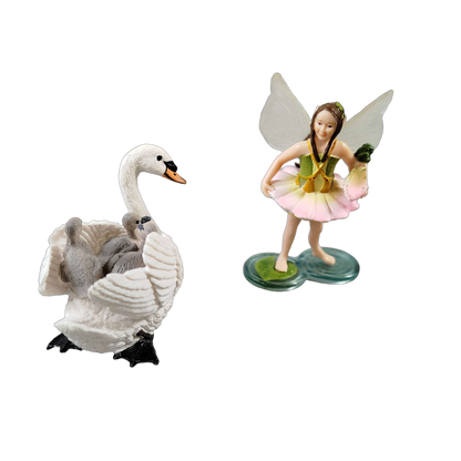 Schleich Bundle Bayala 3 Teile Elfen & Schwäne Figuren