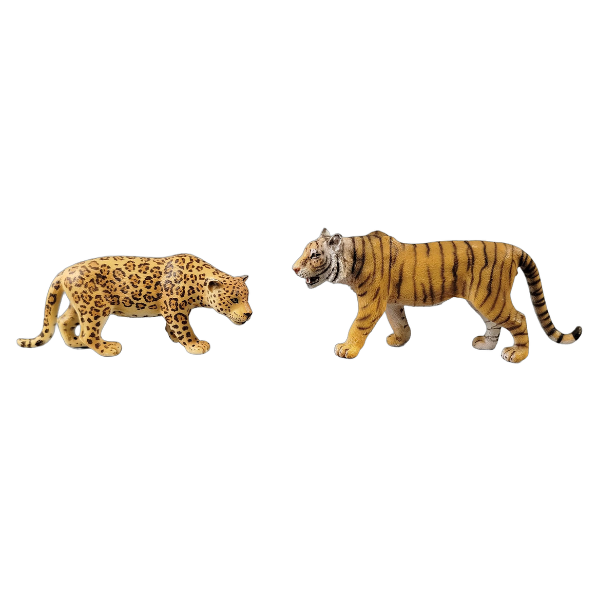 Schleich Tiere Bundle 4 Teile Leopard, Pferd, Tiger & Büffel