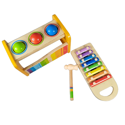 Hape Klopfbank mit Xylophon Musikinstrument