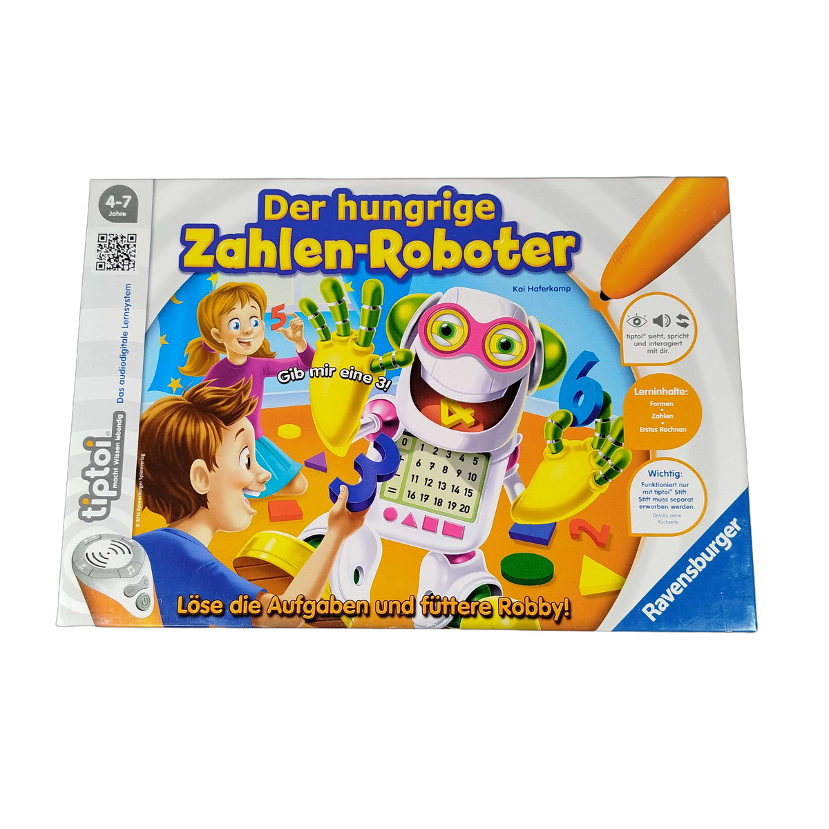 Ravensburger tiptoi Der hungrige Zahlen-Roboter Lernspiel