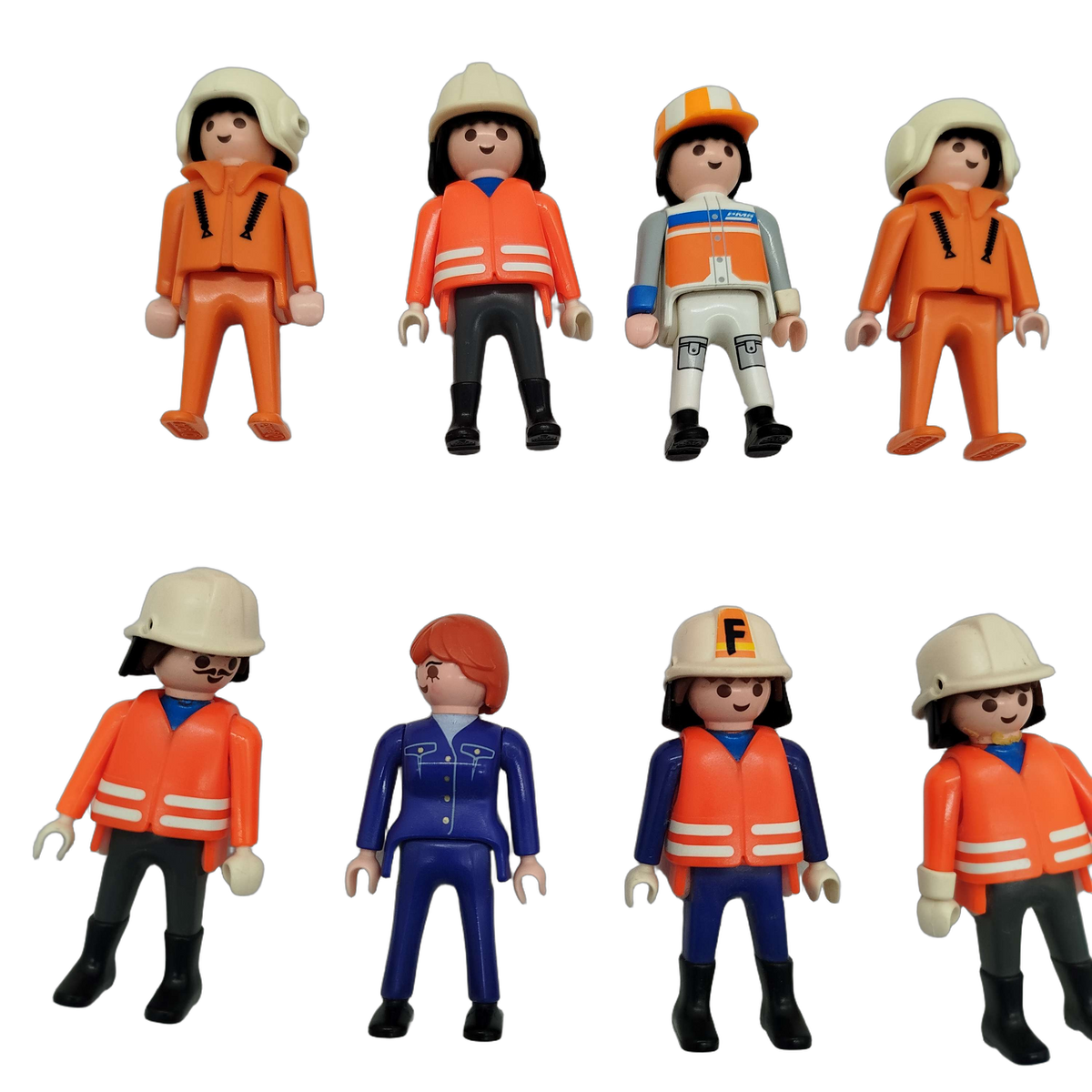 Playmobil Bundle Einsatzkräfte & Bauarbeiter Set von 9 Figuren