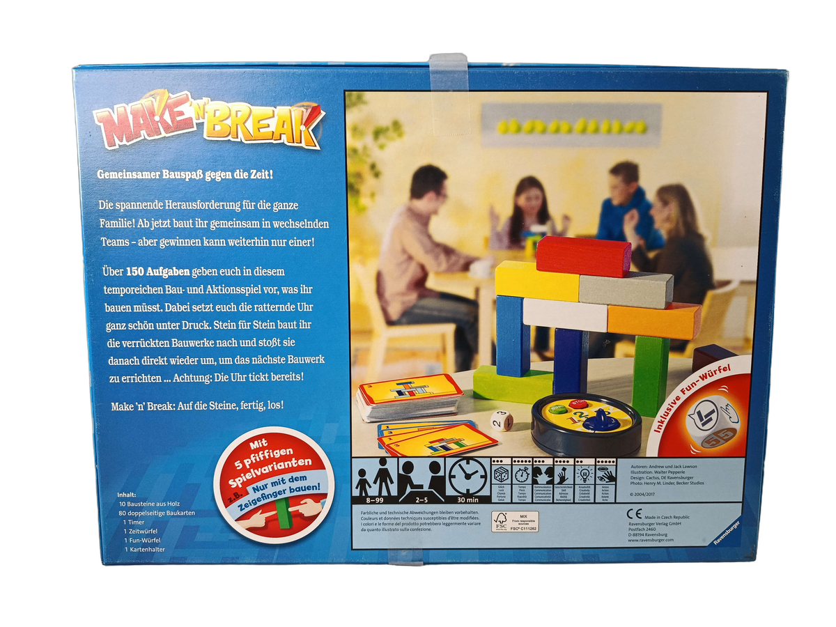 Ravensburger Make 'N' Break Brettspiel & Familienspiel, Neuwertig
