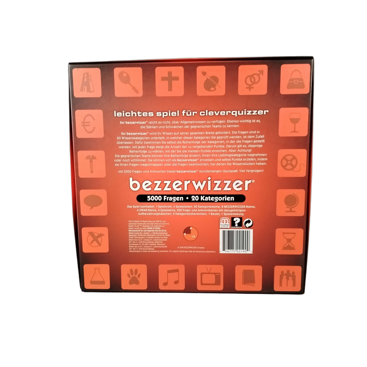 Mattel Bezzerwizzer Y9583-0712 G1 Quiz-Brettspiel