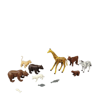 Playmobil Bundle Wildtiere Tierfiguren Bär Giraffe Löwin
